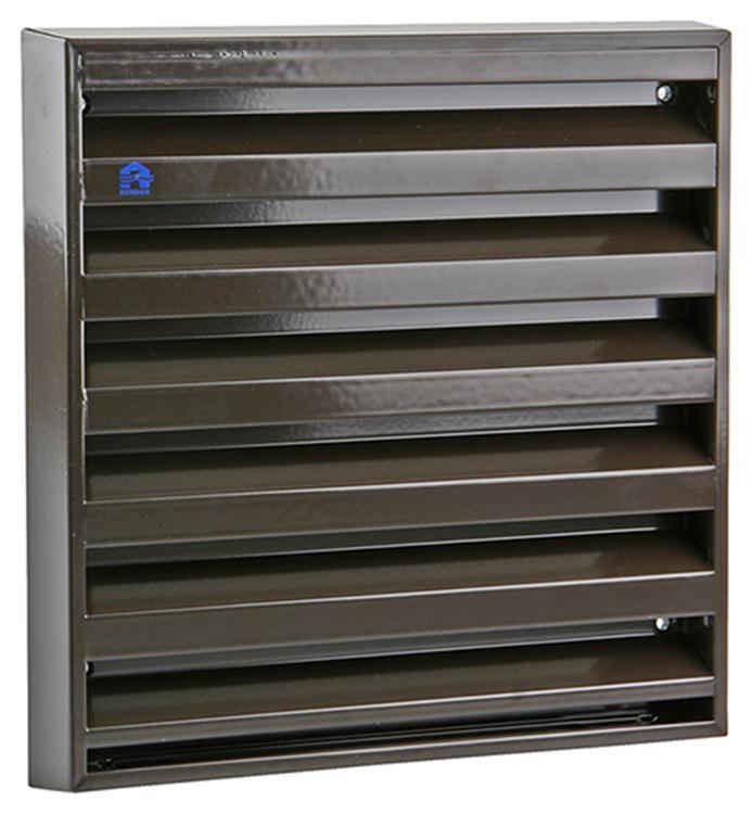 Renson - Renson Muurrooster 225x225mm Alu-Bruin, Doe-het-zelf en Verbouw, Ventilatie en Afzuiging, Nieuw, Ophalen of Verzenden