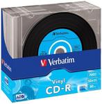 Verbatim CD-R 700 MB Black Vinyl in slim case 10 Stuks, Verzenden, Nieuw