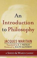 Introduction To Philosophy 9780742550537 E.I. Watkin, Verzenden, Gelezen, E.I. Watkin