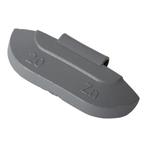 Wielgewicht zink 20 gram – stalen velg, grijs – 100 stuks, Nieuw
