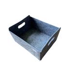 Opbergmand - Vilt - Grijs - 31 cm x 25 cm x 15 cm -, Verzenden, Nieuw