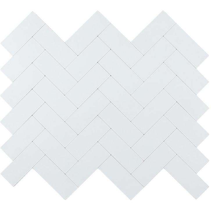 Zelfklevend Mozaïek Visgraat Wit, Huis en Inrichting, Woonaccessoires | Wanddecoraties, Nieuw, Ophalen of Verzenden