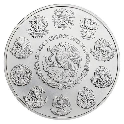 Mexico. 5 x 1 oz 2024 Mexican Silver Libertad Coin BU, Postzegels en Munten, Edelmetalen en Baren