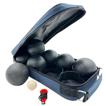 Jeu de boules set - zwart staal - 8 kogels - incl. draagtas beschikbaar voor biedingen