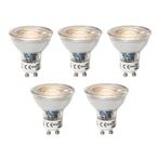 Set van 5 GU10 dimbare LED lamp 3W 200 lm 3000K, Nieuw