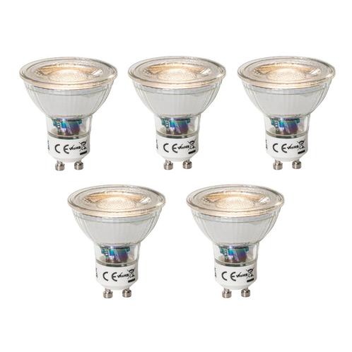 Set van 5 GU10 dimbare LED lamp 3W 200 lm 3000K, Huis en Inrichting, Lampen | Losse lampen, Nieuw