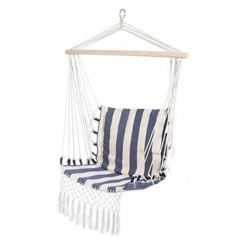 Lifa Garden hangstoel van stof met vulling - Wit/blauw, Tuin en Terras, Overige Tuin en Terras