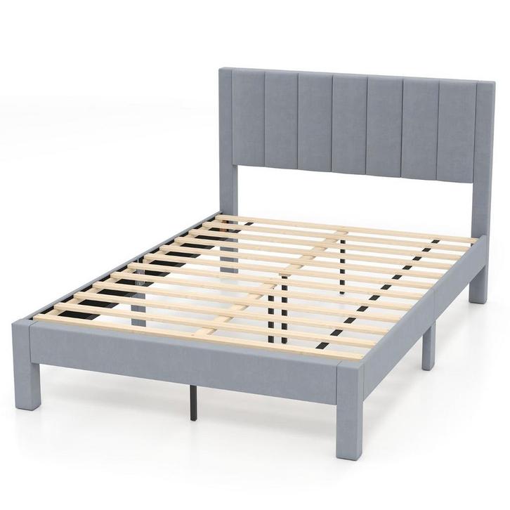 LIVSK Tweepersoonsbedframe - Luxe Fluweel - Ondersteuning to, Huis en Inrichting, Slaapkamer | Bedden, Nieuw, Verzenden