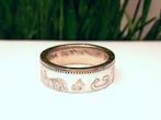 Handgemaakte ring uit zilveren gulden uit 1967