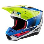 Alpinestars S-M5 Sail Helm Ece 22.06 Geel Fluo Enamel Blauw, Motoren, Kleding | Motorhelmen, XXL, Nieuw met kaartje, Overige merken