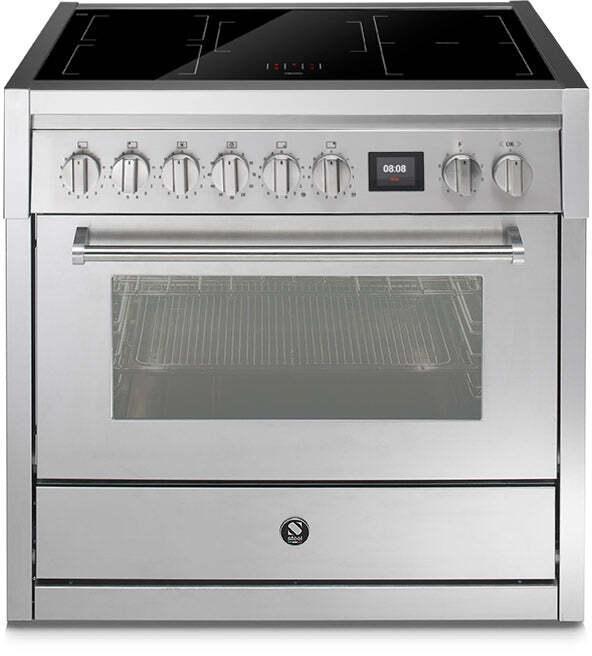 Steel GQ9S-5FI Genesi inductie fornuis met combi-stoomoven, Witgoed en Apparatuur, Fornuizen, 60 cm of meer, Vrijstaand, 5 kookzones of meer