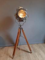 Staande lamp - Spotlight / Theaterlamp - Glas, Hout, Metaal