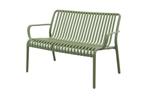 Stripe loungebank 2-zits - mosgroen, Tuin en Terras, Tuinsets en Loungesets, Verzenden, Nieuw, Kunststof