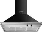 Smeg KD90HNE wand afzuigkap - zwart - 90 cm breed - Classici, Wandschouwkap, Verzenden, Nieuw, Vrijstaand