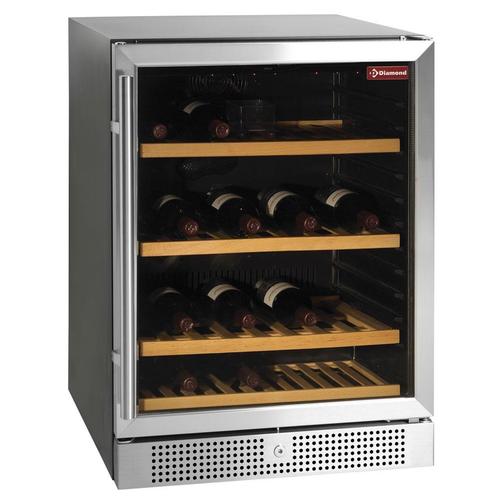 Wijnkast vitrine, geventileerd, 160 Lt., BLACK, Zakelijke goederen, Horeca | Keukenapparatuur, Koelen en Vriezen, Verzenden