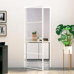 vidaXL Binnendeur 83x201,5 cm gehard glas en aluminium smal, Doe-het-zelf en Verbouw, Deuren en Horren, Verzenden, Nieuw