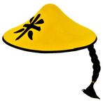 Gele Chinese hoed (ZONDER VLECHT) | Nieuw!, Nieuw, Verzenden
