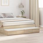 vidaXL Bedladen Sonoma Eiken 160x36,5x16,5 cm Bewerkt Hout, Huis en Inrichting, Verzenden, Nieuw, Hout, Minder dan 45 cm