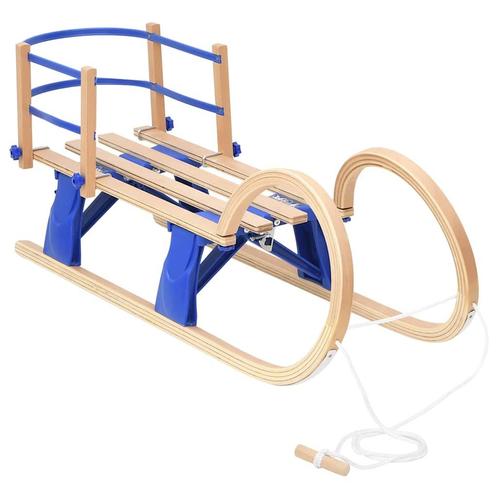 vidaXL Slee met rugleuning inklapbaar 110 cm multiplex, Kinderen en Baby's, Speelgoed | Buiten | Voertuigen en Loopfietsen, Nieuw