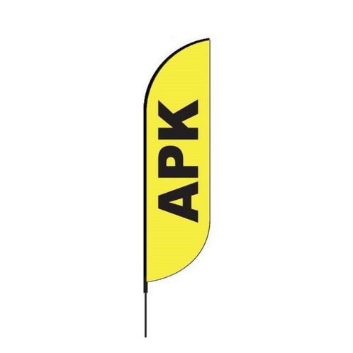 Proflag Beachflag Convex S-60 x 240 cm - Apk (Vlaggen), Diversen, Vlaggen en Wimpels, Nieuw, Ophalen of Verzenden