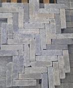 Gebakken waaltjes Grijs Merseburg Antica (lotis gelijkend), Tuin en Terras, Tegels en Klinkers, Keramiek, Klinkers, Nieuw, Ophalen of Verzenden