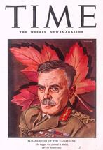 Cover Time Magazine1942 met Andrew McNaughton (lijst optie), Verzamelen, Militaria | Tweede Wereldoorlog, Verzenden