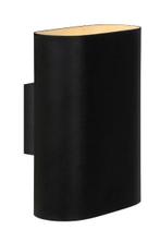 Lucide OVALIS - Wandlamp zwart 2x E14, Huis en Inrichting, Lampen | Wandlampen, Verzenden, Nieuw, Trendy verlichting