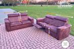 GRATIS LEVERING HEEL NL 3+ 2.5-zit Stof Suede Relax Bankstel, Moderne 3+ 2.5-zits Stoffen Suede Relax Bankstel, 75 tot 100 cm