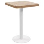 vidaXL Bistrotafel 50x50 cm MDF lichtbruin, Huis en Inrichting, Tafels | Eettafels, Verzenden, Nieuw