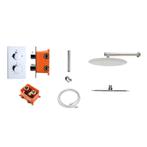 Regendoucheset Best Design Verona M300 Inbouw Met Inbouwbox, Doe-het-zelf en Verbouw, Ophalen of Verzenden, Nieuw, Chroom, Kraan