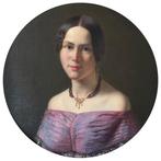 Deutsche oder Österreichische Schule (XIX) - Junge Dame mit