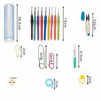 Maaleo haakset 113-delig – compleet met garen en tas – h, Hobby en Vrije tijd, Ophalen of Verzenden, Nieuw