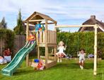 Houten Speeltoren met Schommel • House 2-Swing, Kinderen en Baby's, Speelgoed | Buiten | Speeltoestellen, Nieuw, Glijbaan, Verzenden