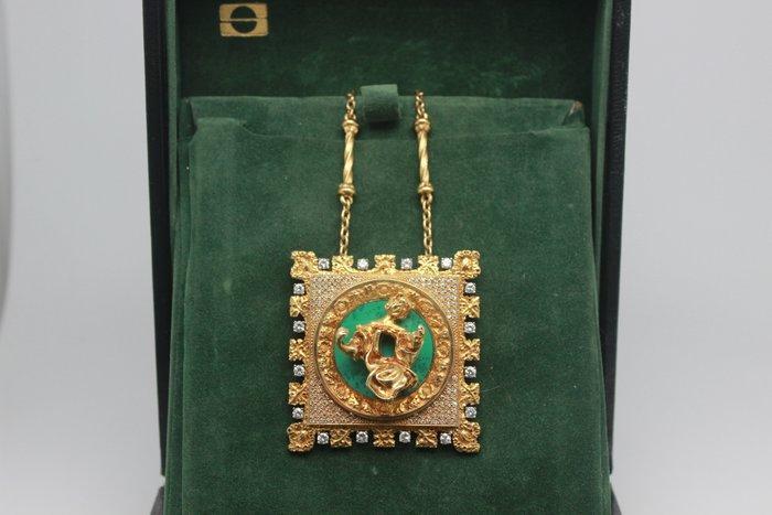 Other brand - Halsketting - Salvador Dalì - 18 karaat Geel, Sieraden, Tassen en Uiterlijk, Kettingen