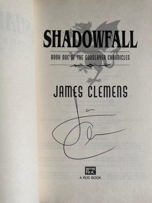 GESIGNEERD - James Clemens (James Rollins) - Shadowfall &, Antiek en Kunst, Antiek | Boeken en Bijbels