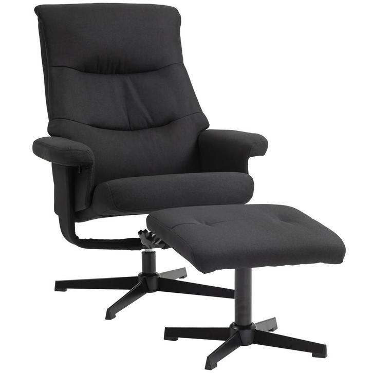 Relaxstoel Met Voetenbank, Gestoffeerde TV-stoel Met Ligfunc, Huis en Inrichting, Fauteuils, Nieuw, Verzenden