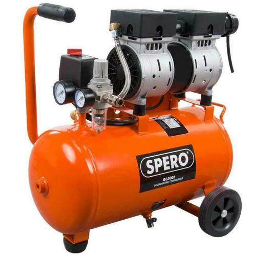SPERO compressor 750W stille compressor druktank luchttank, Doe-het-zelf en Verbouw, Compressors, Minder dan 25 liter, 6 tot 10 bar