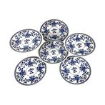 Churchill England - Ontbijtbordjes - Gebloemd - Blauw/crème, Nieuw