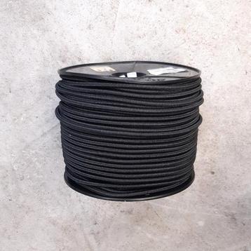 Koord Elastiek 6mm zwart mono PE - rol van 100 meter beschikbaar voor biedingen