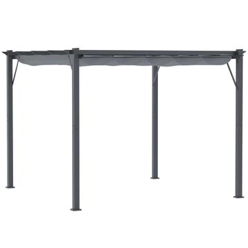 TRUUSK Pergola Paviljoen Terrasoverkapping Met Schuifdak, Tu beschikbaar voor biedingen