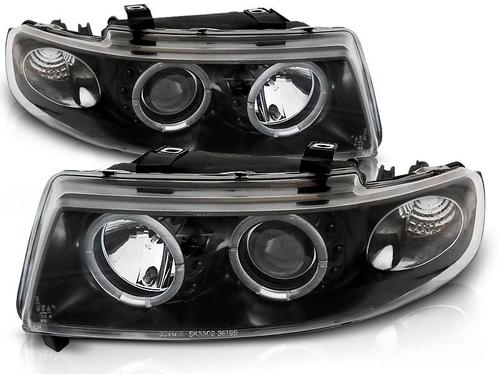 Koplampen Seat Leon/Toledo 99-04 Angel Eyes chroom clear, Auto-onderdelen, Overige Auto-onderdelen, Ophalen of Verzenden