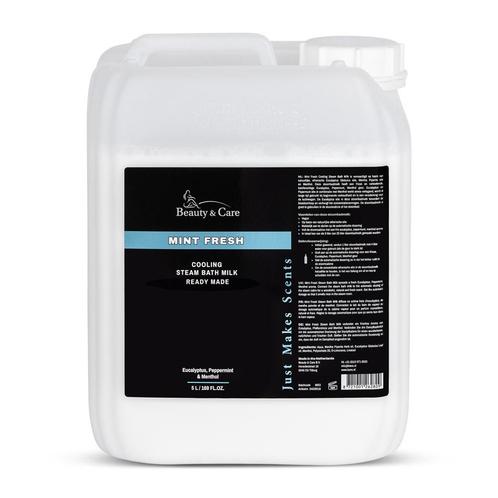 Beauty & Care Munt Fris stoombadmelk ready made 5 L.  new, Sport en Fitness, Gezondheidsproducten en Wellness, Aroma, Nieuw, Ophalen of Verzenden