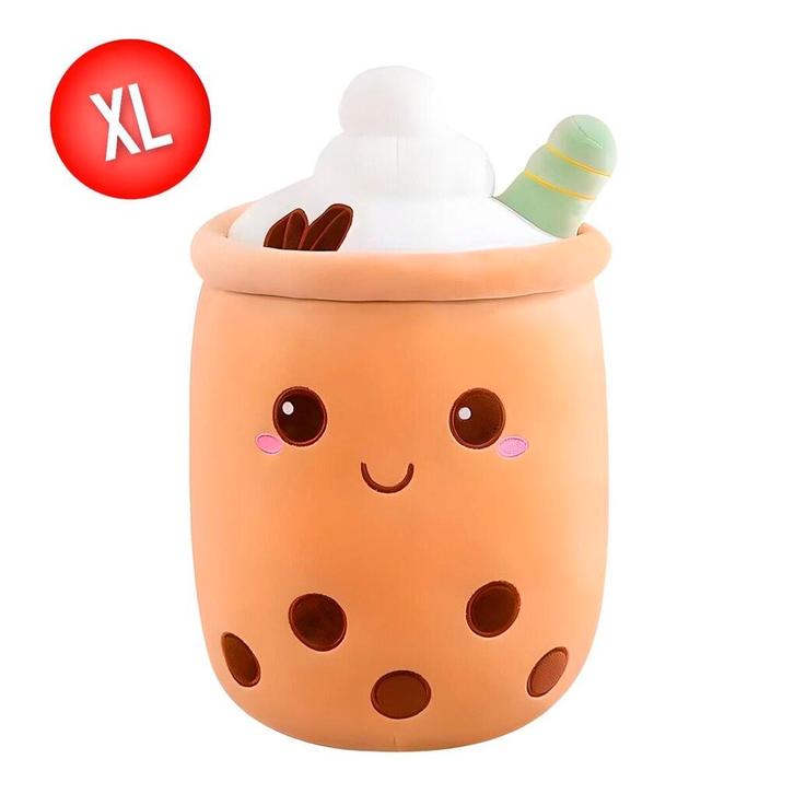 Bubble Tea Brown Snuggle Shape Knuffel, Kinderen en Baby's, Speelgoed | Poppen, Nieuw, Verzenden