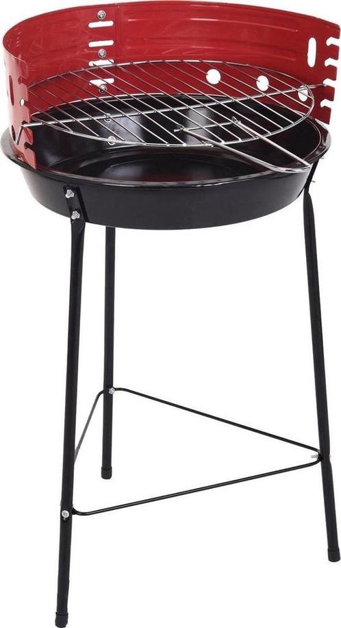 Houtskoolbarbecue Ø33 cm | Verstelbare Grill BBQ | Halfopen, Tuin en Terras, Houtskoolbarbecues, Verzenden