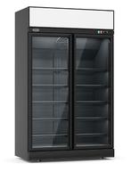 Vrieskast 2 Glasdeuren Zwart Ins-1000F Bl, Verzenden, Nieuw in verpakking, Koelen en Vriezen