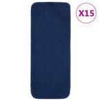 vidaXL Trapmatten 15 st anti-slip rechthoekig 60x25 cm, Verzenden, Nieuw