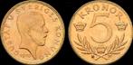 Sweden Gustav V 5 kronen 1920 goud, Postzegels en Munten, Verzenden