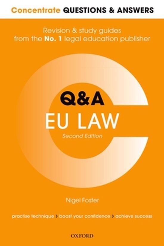 Concentrate Questions and Answers EU Law 9780198817857, Boeken, Taal | Engels, Gelezen, Verzenden