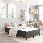 vidaXL Boxspringframe stof grijs 120x200 cm, Huis en Inrichting, Slaapkamer | Bedden, Verzenden, Nieuw, Twijfelaar, 120 cm