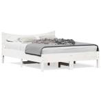 Bedframe 120x190 Wit | Betaalbaar | Retourdeal, Wit, Nieuw, Twijfelaar, 120 cm